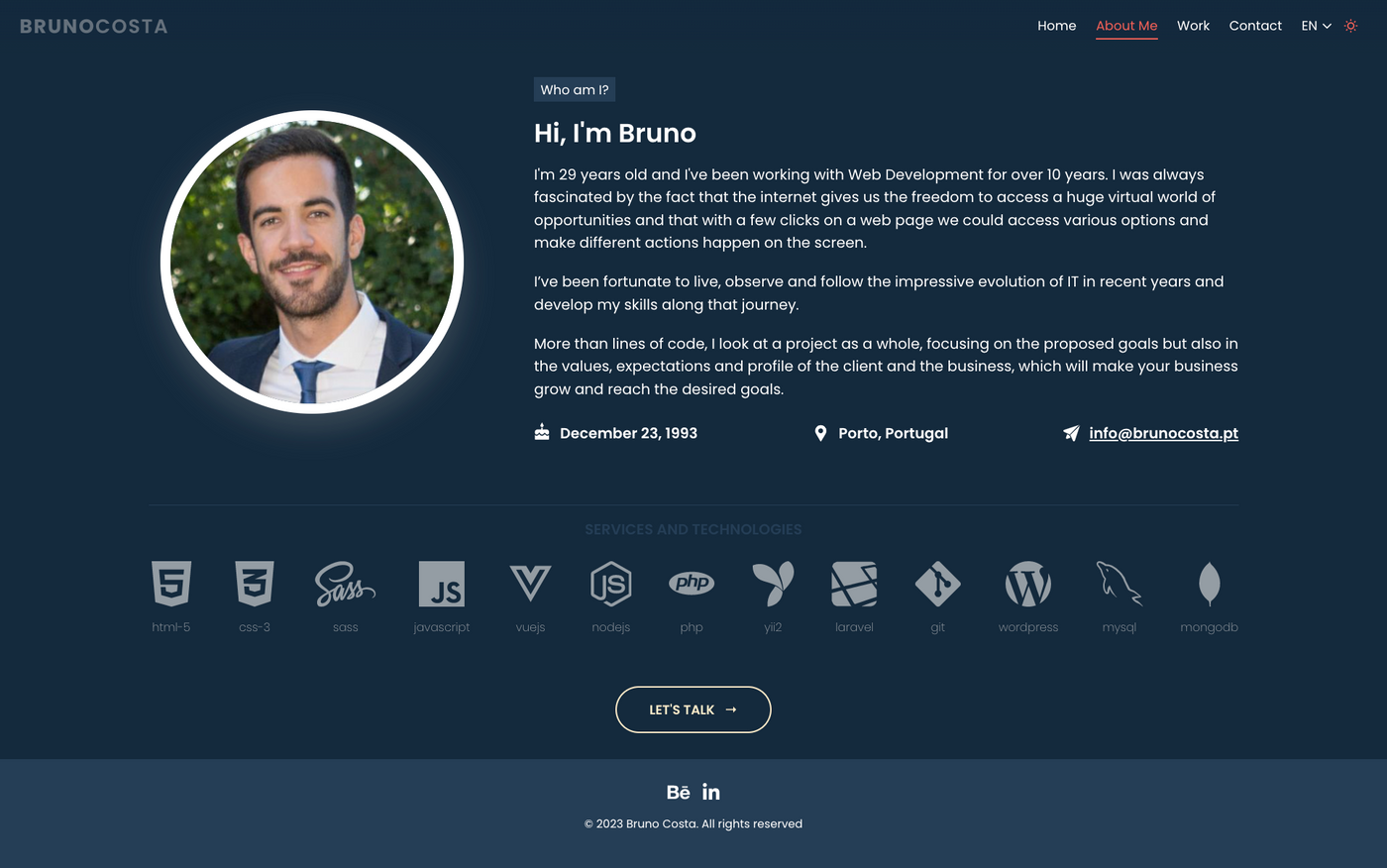 Bruno Costa Website 1